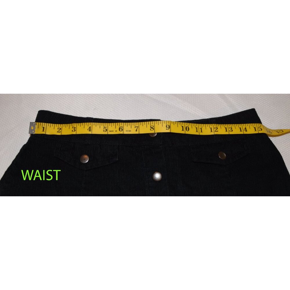 Urban Outfitters BDG Black Corduroy  Mini Skirt size Medium - Picture 9 of 12